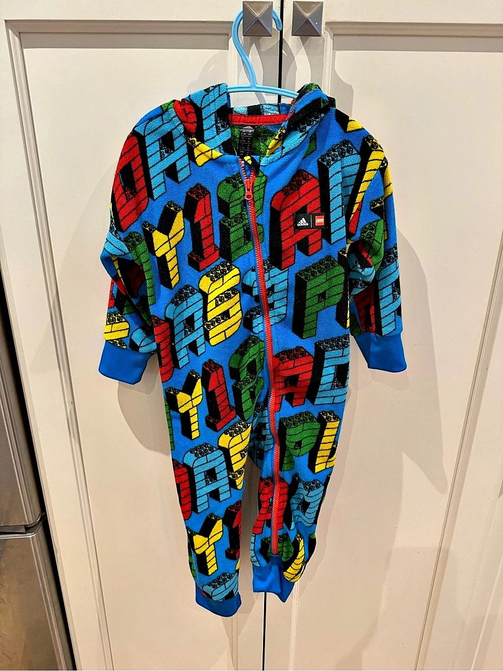 adidas LEGO 18m Print Fleece Footie